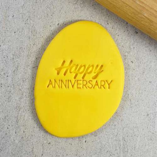 Cookie Embosser - Happy Anniversary - Click Image to Close